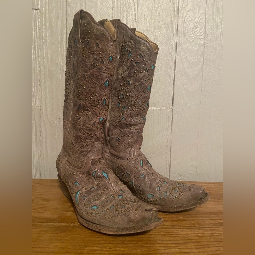 REPOSH-Corral Snip Toe Boots